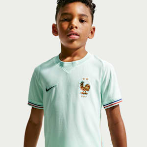 Maillot de foot Nike Dri-FIT France 2026 Stadium Extérieur pour pré-ado - Vert, vue 3