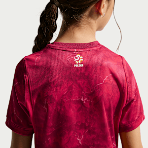Haut de foot Replica Nike Dri-FIT Pologne 2026 Stadium Extérieur pour ado - Rouge, vue 2