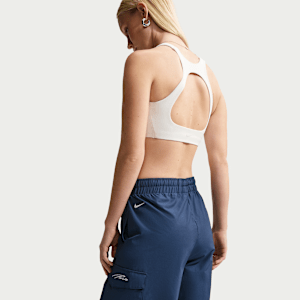 Pantalon de foot cargo taille mi-haute Nike Paris Saint-Germain Everything Wovens Extérieur pour femme - Bleu, vue 3