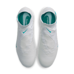 Crampons de foot pour terrain sec Nike Phantom 6 High Elite - Blanc, vue 4