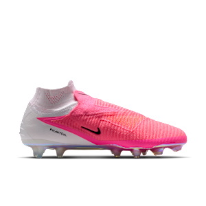Crampons de foot pour terrain sec Nike Phantom 6 High Elite - Rose, vue 3