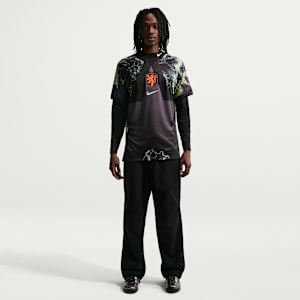 Maillot de foot à manches courtes Replica Nike Dri-FIT Pays-Bas 2026 Stadium Gardien de but pour homme - Noir, vue 4