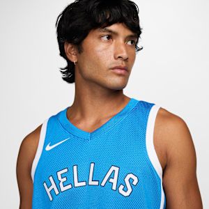 Maillot Nike Basketball Replica Giannis Antetokounmpo Grèce Limited Road pour homme - Bleu, vue 3