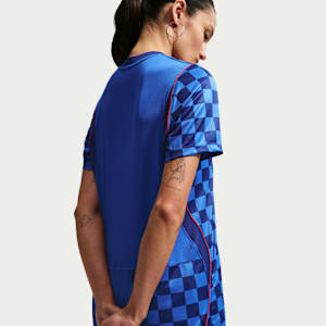 Haut de foot Replica Nike Dri-FIT Croatie 2026 Stadium Extérieur pour femme - Bleu, vue 2
