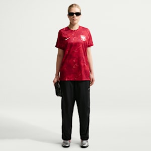 Haut de foot Replica Nike Dri-FIT Pologne 2026 Stadium Extérieur pour femme - Rouge, vue 4