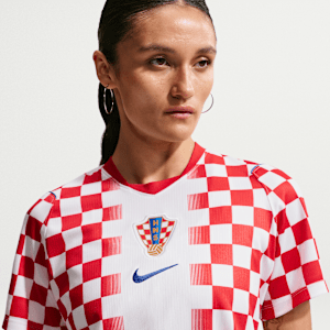 Haut de foot Replica Nike Dri-FIT Croatie 2026 Stadium Domicile pour femme - Blanc, vue 3