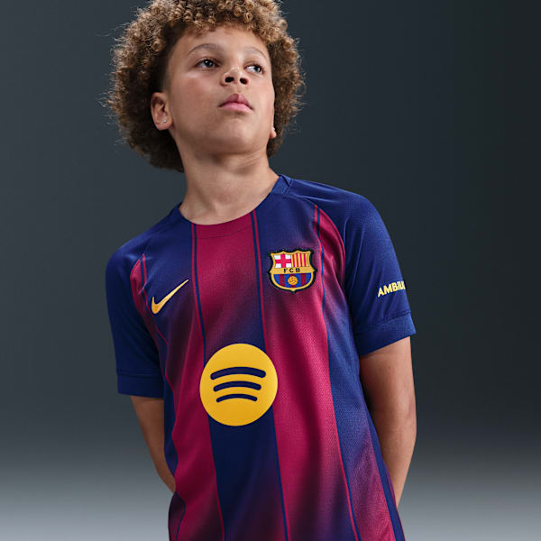 Maillot de foot Replica Nike Dri-FIT FC Barcelona 2025/26 Stadium Domicile pour ado - Bleu