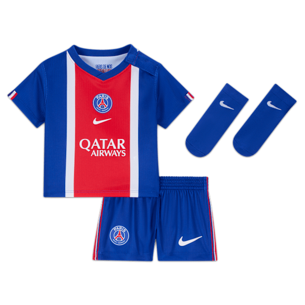 Ensemble 3 pièces Replica Nike Football Paris Saint-Germain 2026 Stadium Domicile pour bébé et tout-petit - Bleu
