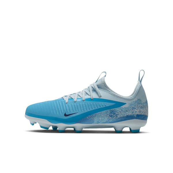Crampons de foot multi-surfaces Nike Jr. Phantom 6 Low Academy « Erling Haaland » pour ado - Bleu