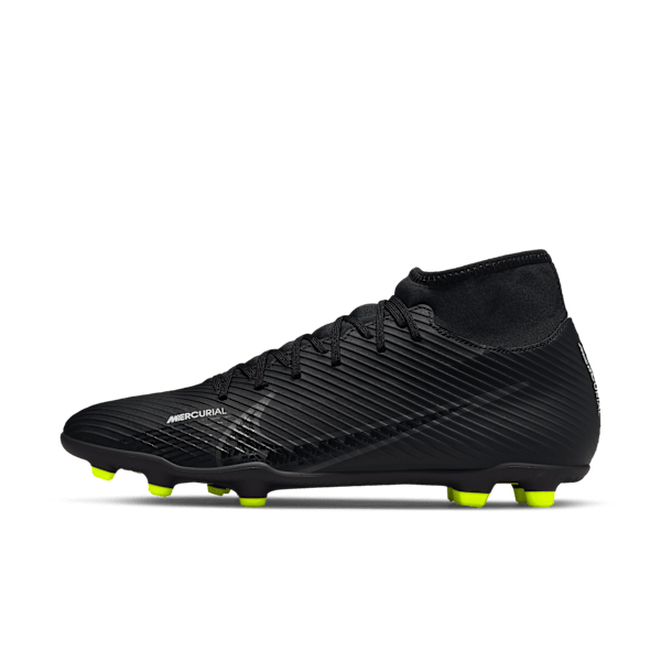 Chaussure de foot montante à crampons multi-surfaces Nike Mercurial Superfly 9 Club - Noir