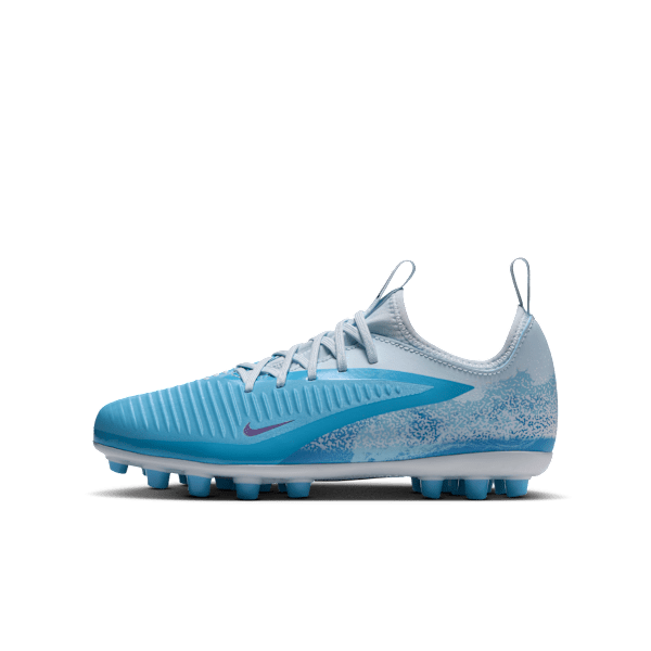 Chaussure de foot à crampons pour terrain synthétique Nike Jr. Phantom 6 Low Academy « Erling Haaland » pour ado - Bleu