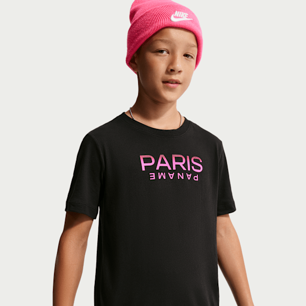 T-shirt Nike Paris Saint-Germain pour pré-ado - Noir