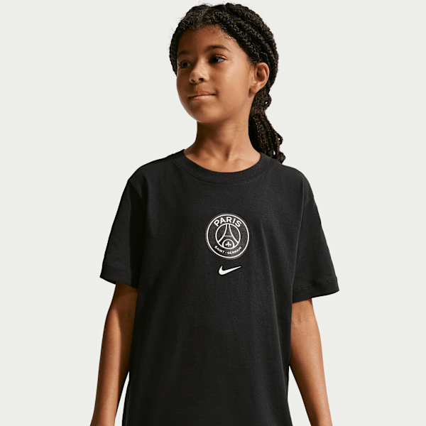 T-shirt Nike Football Paris Saint-Germain pour ado - Noir