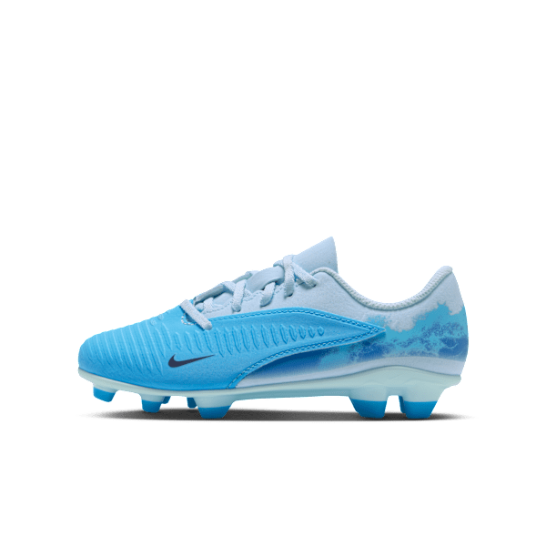 Chaussure de foot multi-surfaces à crampons Nike Jr. Phantom 6 Low Club "Erling Haaland" pour enfant - Bleu