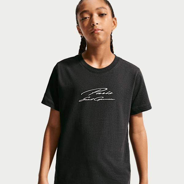 T-shirt Nike Football Paris Saint-Germain Premium pour pré-ado - Noir