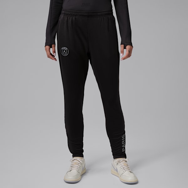 4e pantalon de foot en maille Jordan Dri-FIT Paris Saint-Germain Strike pour femme - Noir