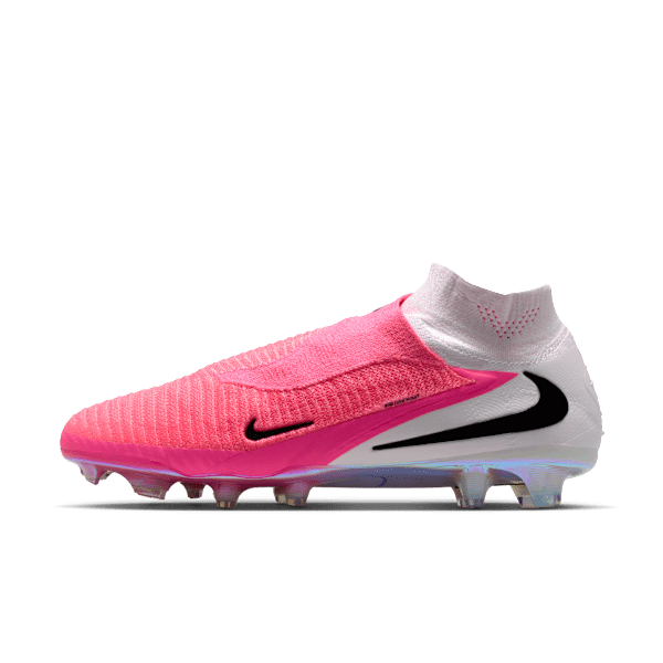 Crampons de foot pour terrain sec Nike Phantom 6 High Elite - Rose