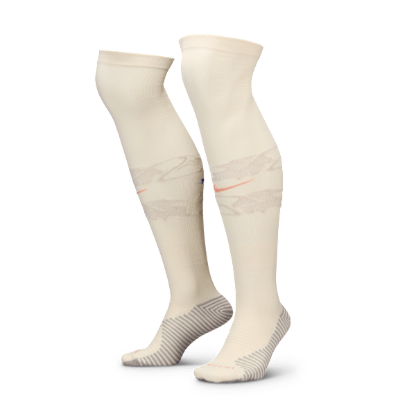 Chaussettes de foot montantes Nike Dri-FIT FFF Strike Extérieur - Marron