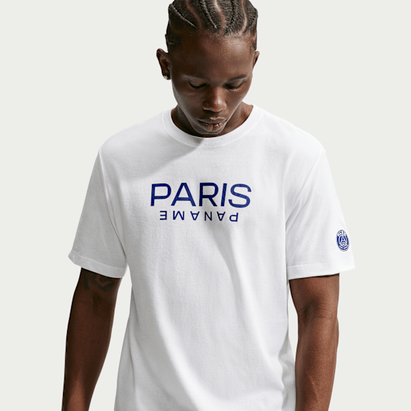 T-shirt Nike Football Paris Saint-Germain pour homme - Blanc