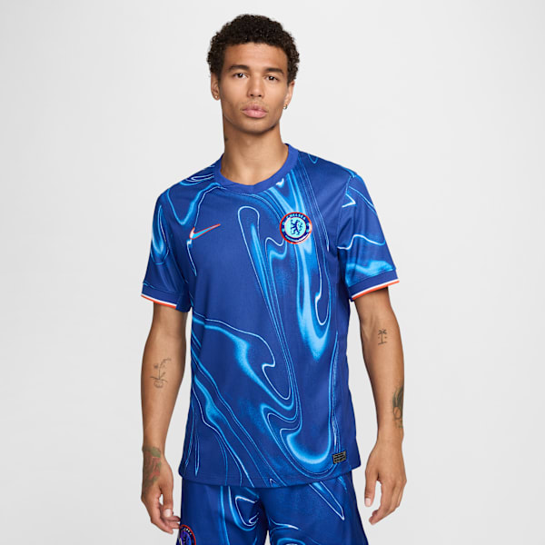 Maillot de foot replica Nike Dri-FIT Chelsea FC 2024/25 Stadium Domicile pour homme - Bleu