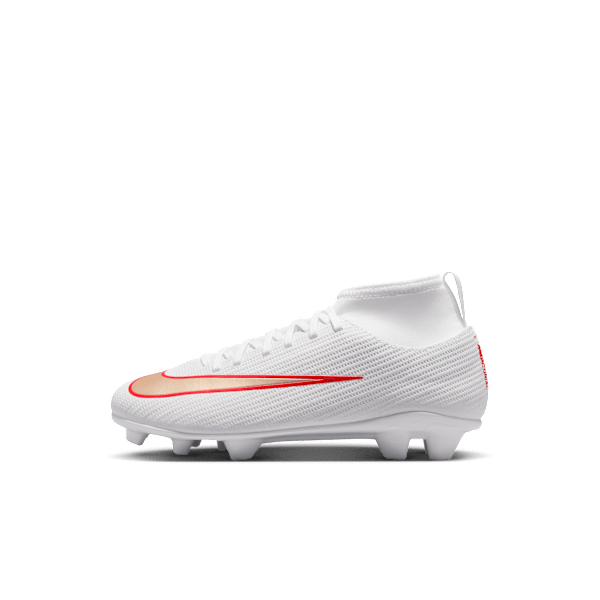 Chaussure de foot montante à crampons multi-surfaces Nike Jr. Mercurial Superfly 11 Club pour enfant - Blanc