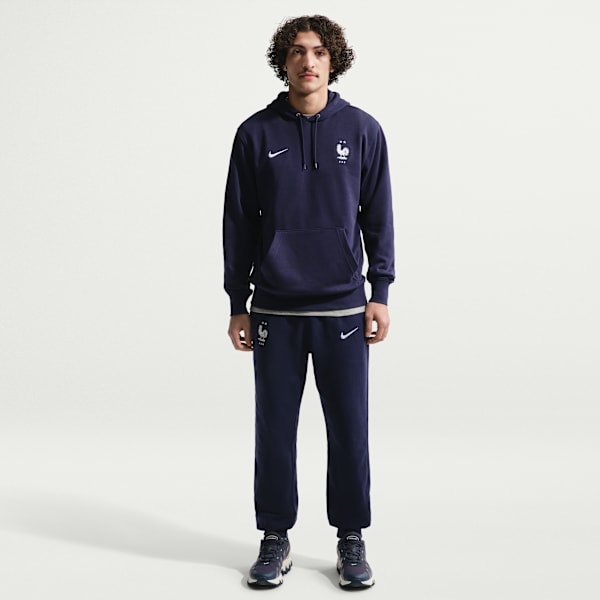 Pantalon de jogging en molleton Nike Football FFF Club pour homme - Bleu