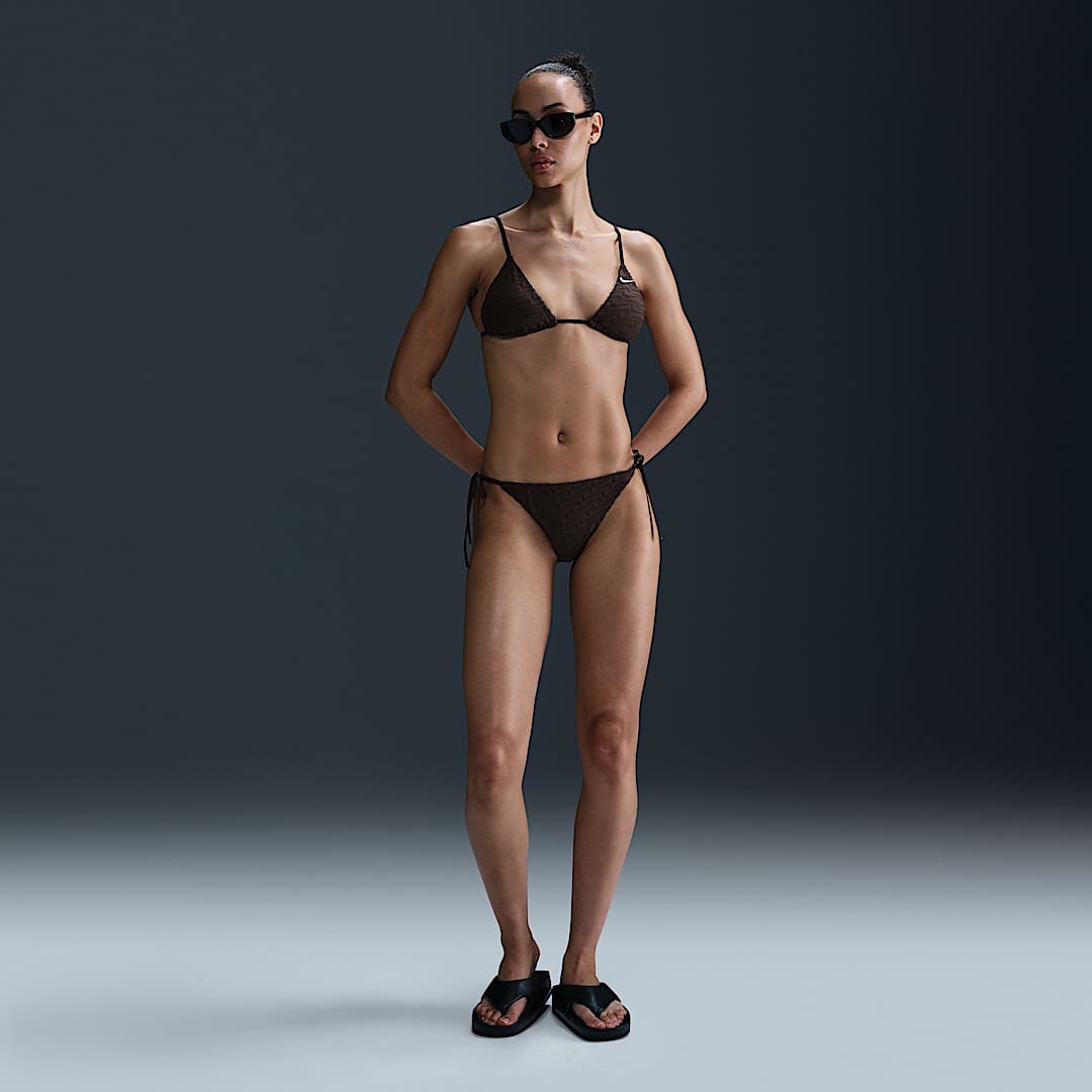 Nike Swim Women's Terry Texture Tie String Bikini Bottom