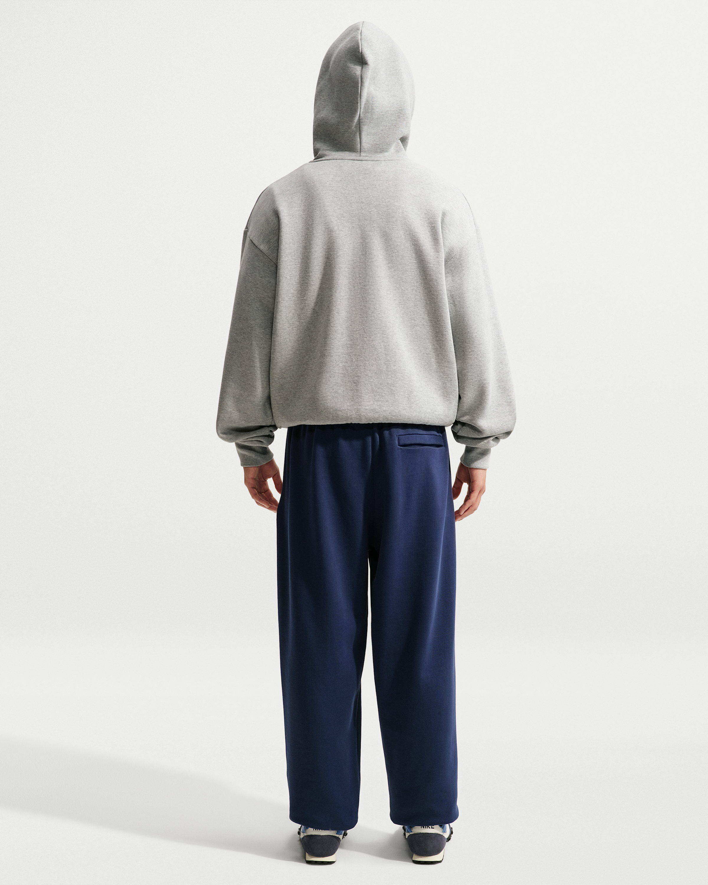 Nike Solo Fleece Men's Cuffed Trousers - Midnight Navy/Sail - View 5