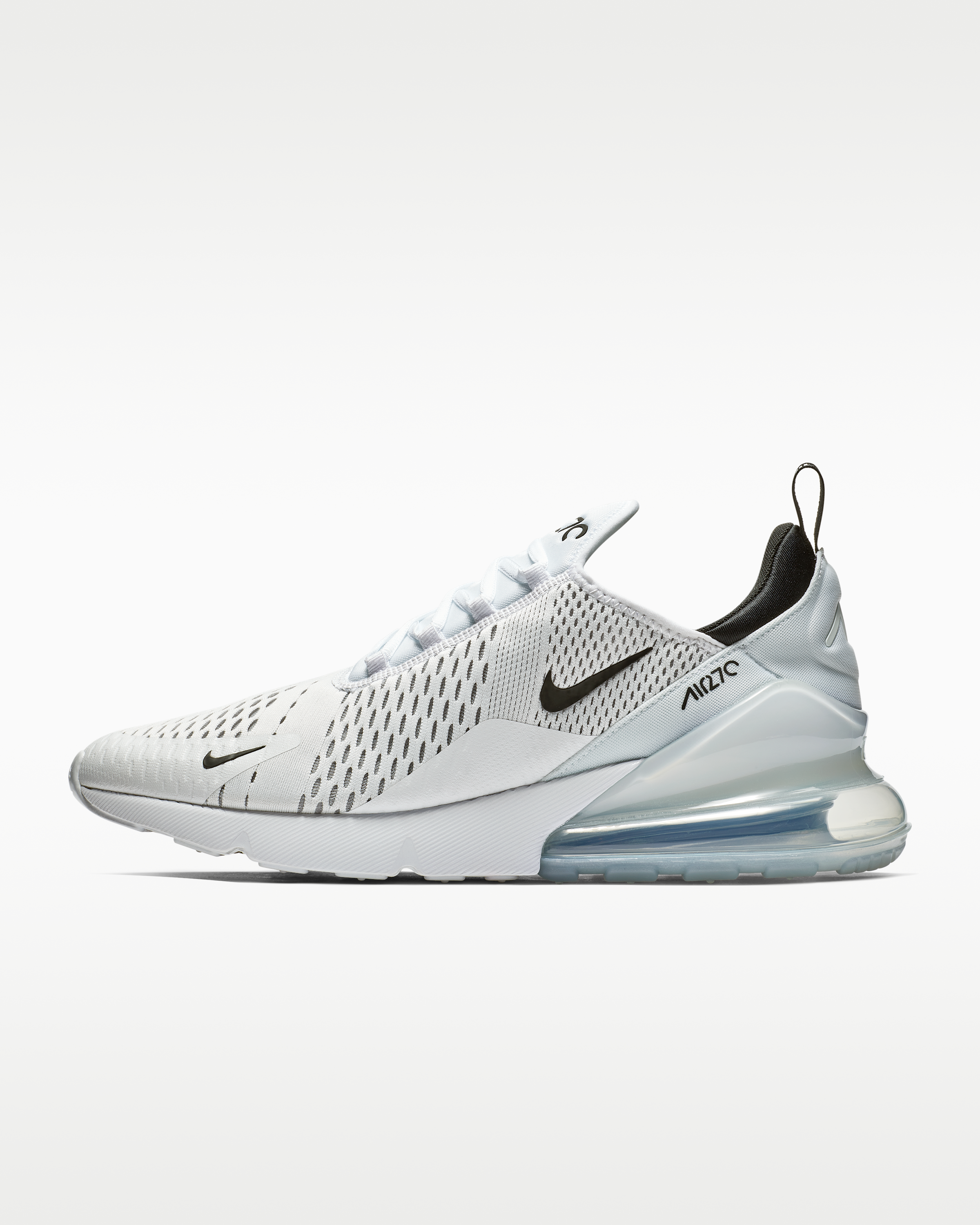 Nike Air Max 270 Men's Shoes - White/White/Black - View 1