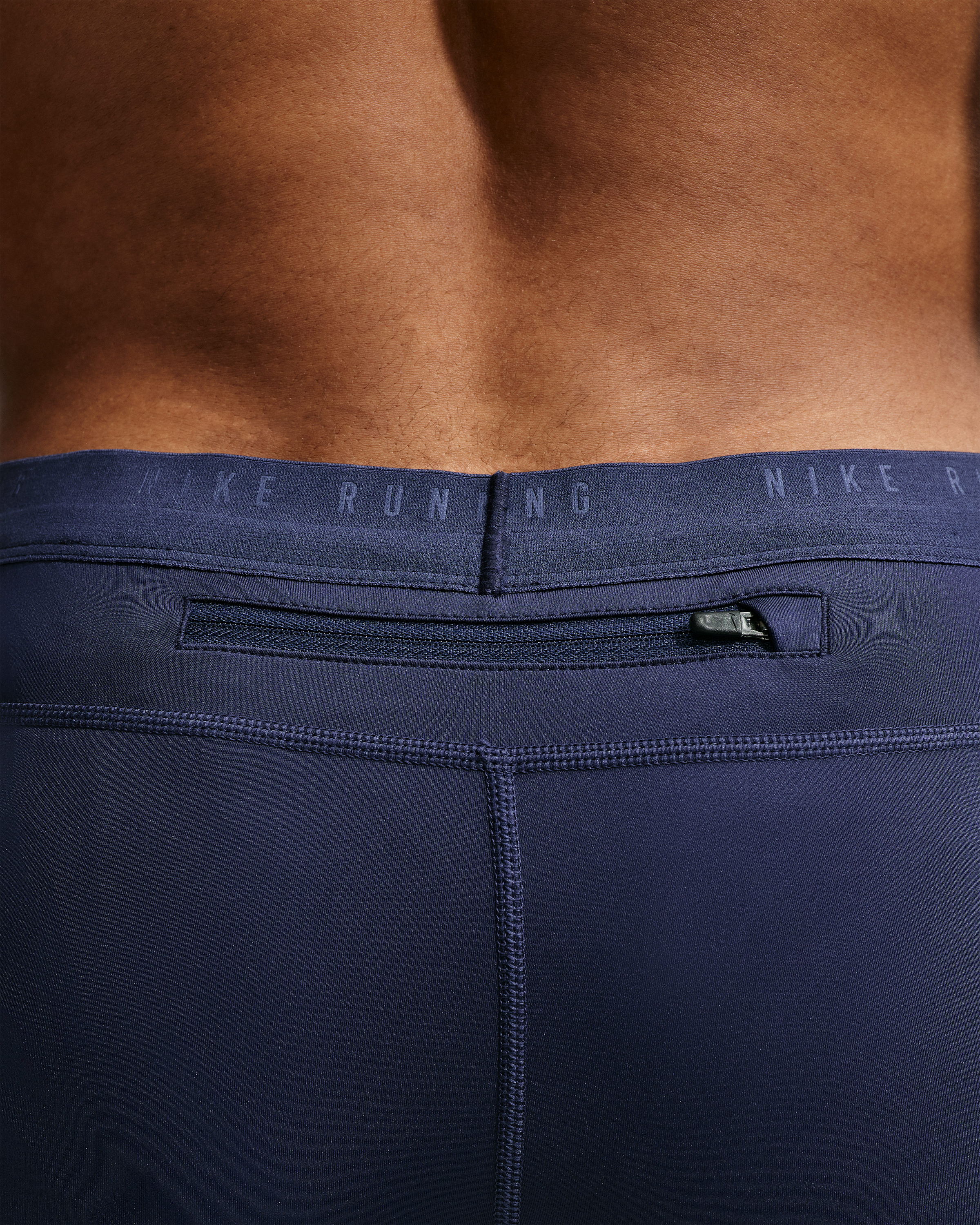 Nike Stride Men's Dri-FIT 1/2-Length Running Tights - Midnight Navy - View 6