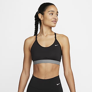 Nike Dri-FIT Indy Strappy Bra deportivo con almohadilla de baja sujeción para mujer