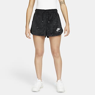 Nike Air Pantalons curts de cintura mitjana i teixit de vellut - Dona