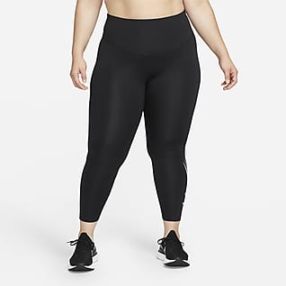 Nike Dri-FIT Swoosh Run Løbeleggings med mellemhøj talje og 7/8-længde til kvinder (plus size)
