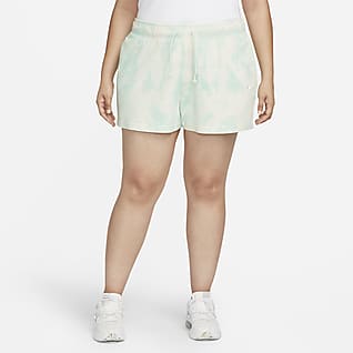 Nike Sportswear Shorts de tejido de punto desteñidos para mujer (talla grande)