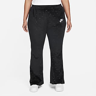 Nike Air Velours-Hose mit mittelhohem Bund für Damen (große Größe)