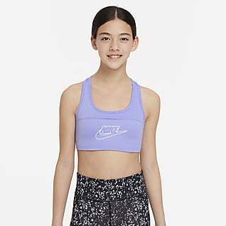 Nike Dri-FIT Swoosh Bra deportivo para niñas talla grande