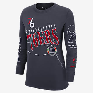 Philadelphia 76ers Courtside City Edition Women's Nike NBA Long-Sleeve T-Shirt