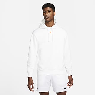 NikeCourt Tennishættetrøje i fleece til mænd