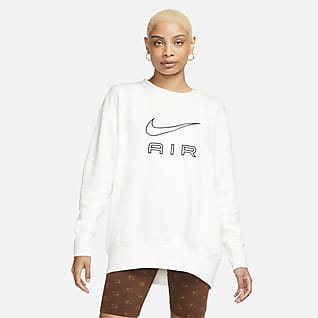 Nike Air Crew-sweatshirt i fleece til kvinder