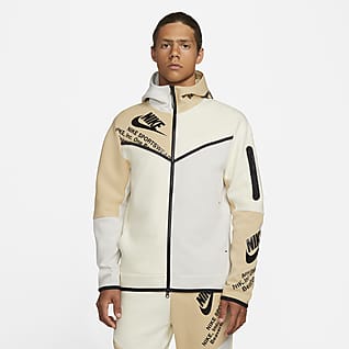 Nike Sportswear Tech Fleece Felpa con cappuccio e zip a tutta lunghezza e grafica - Uomo