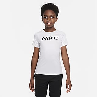 Nike Pro Dri-FIT Prenda superior de manga corta para niño talla grande