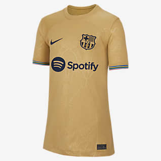 FC Barcelona 2022/23 Stadium (wersja wyjazdowa) Koszulka piłkarska dla dużych dzieci Nike Dri-FIT