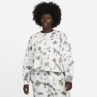 Nike Sportswear Extragroßes Fleece-Sweatshirt  mit Batik-Design für Damen (große Größe)