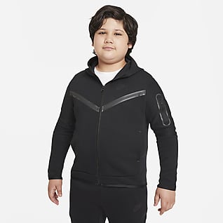 Nike Sportswear Tech Fleece Худи с молнией во всю длину для мальчиков школьного возраста (расширенный размерный ряд)