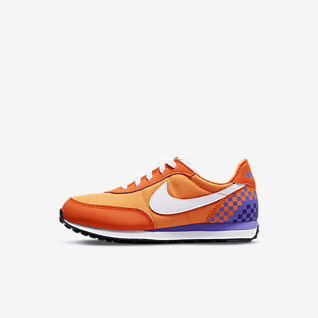 nike orange tick shoes