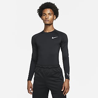 Nike Pro Dri-FIT Мужская футболка с плотной посадкой и длинным рукавом