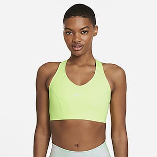 Nike Swoosh Icon Clash Women's Medium-Support 1-Piece Pad V-Neck Sports Bra