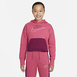 Nike Sportswear Club Fleece Icon Clash Bluza z kapturem dla dużych dzieci (dziewcząt)