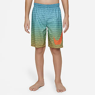 Nike Shark Stripe Shorts de vóleibol con tiro de 20 cm para niños talla grande