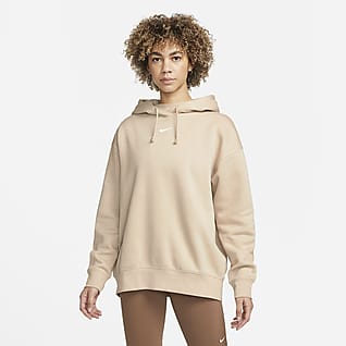 Nike Sportswear Collection Essentials Felpa oversize in fleece con cappuccio